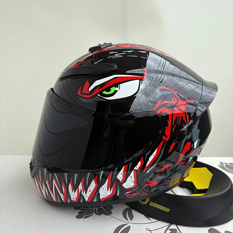 Full Face Motorcycle Helmet Men and Women.