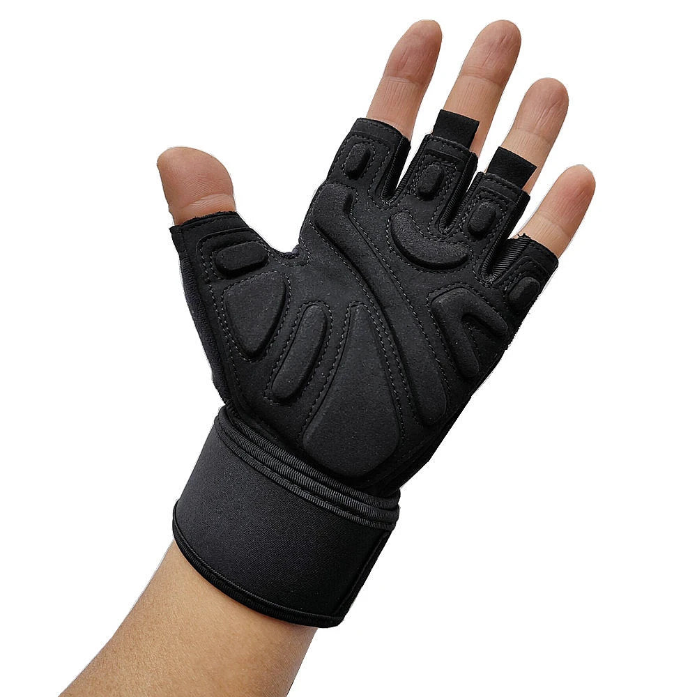Half Finger Bodybuilding Gym Gloves Weightlifting.