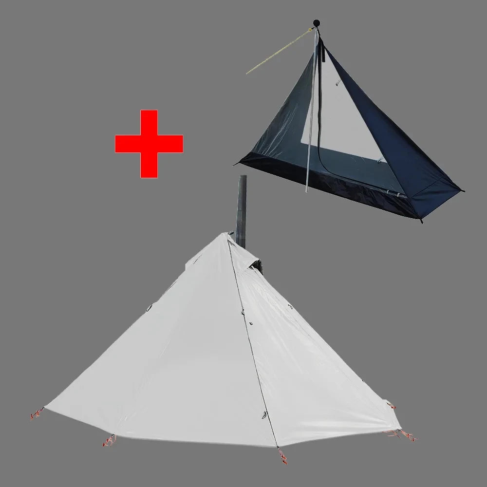 Camping Hot Tent with Chimney Window Outdoor.