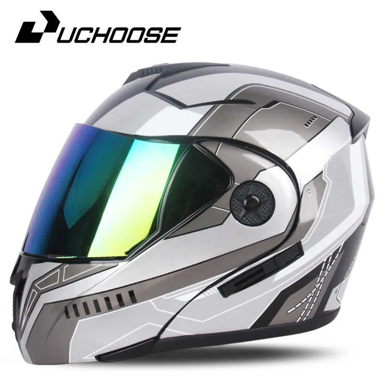 Unisex Racing Motobiker Flip Up Helmets.