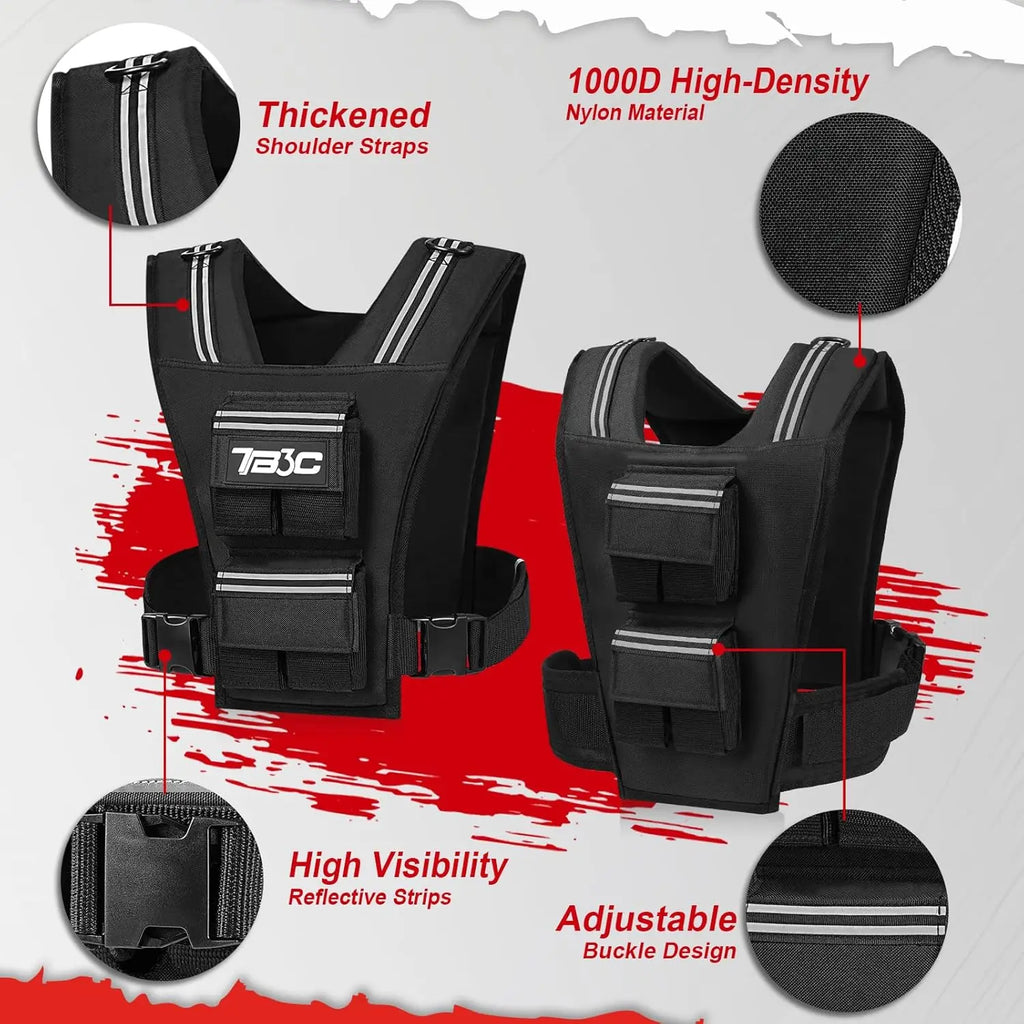 Adjustable Weighted Vest 20-40lbs.