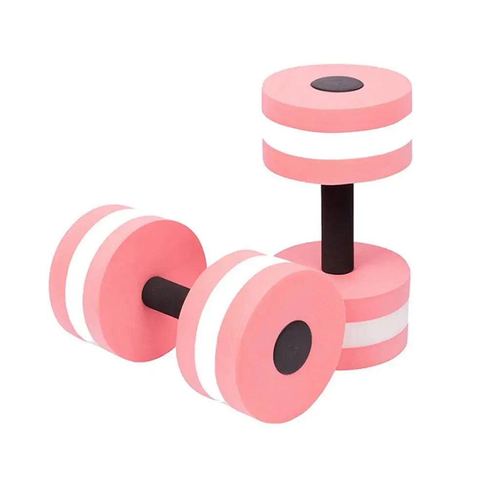2pcs EVA Water Foam Floating Dumbbell Swimming Pool.