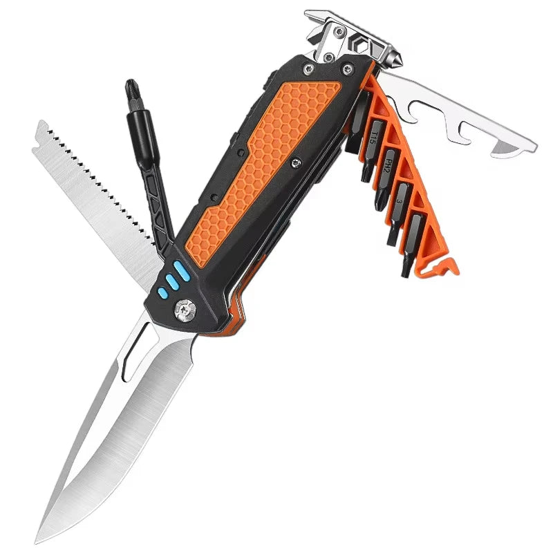 New Multifunctional Folding Tool Knife Outdoor Hiking Camping.