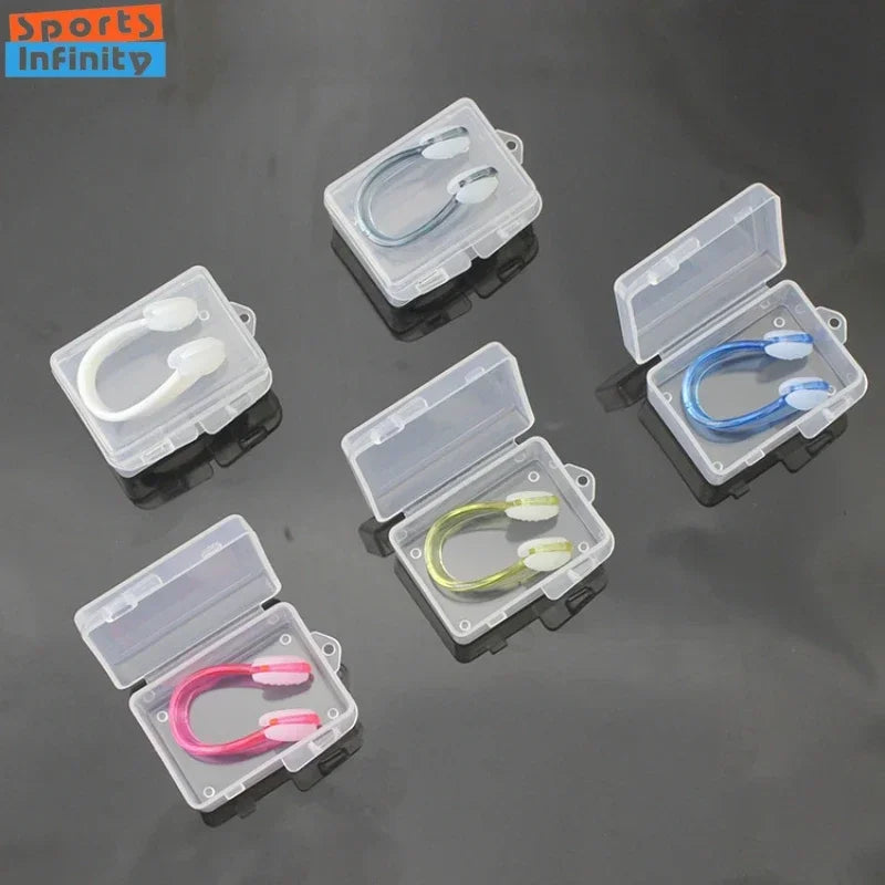 Swimming nose clip professional waterproof and anti-slip silicone.