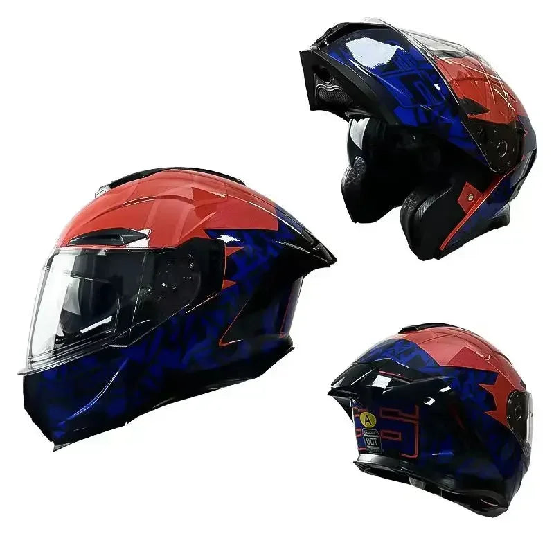 Flip up Motorcycle Helmet With Bluetooth.