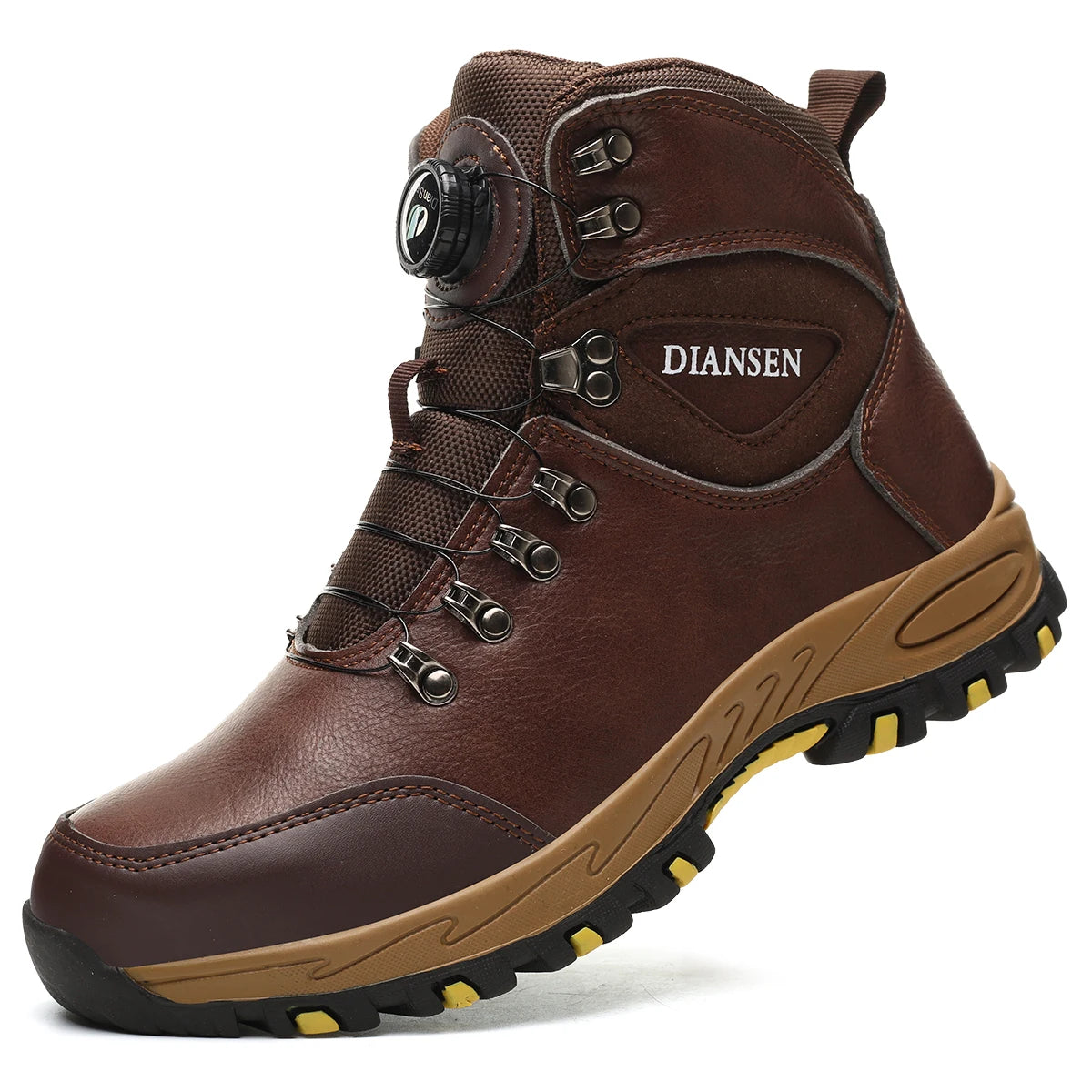 Rotating Button Safety Shoes Men Work Sneakers
