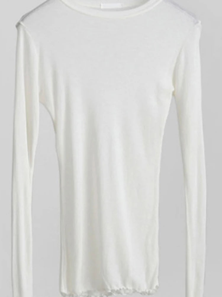 High Quality Plain T Shirt Women Cotton Elastic Basic T-shirts Female Casual Tops