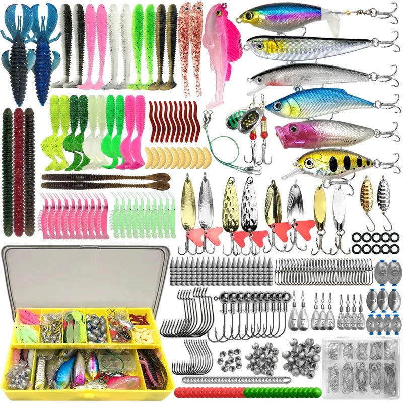 Fishing 83/133/193/239/409pcs Fishing Lure Kit