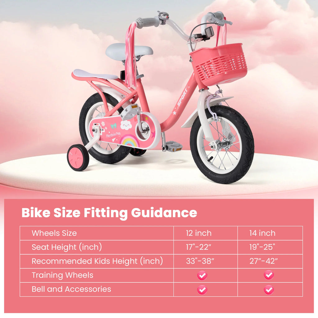 12 Inch Kids Bike for Ages 2-5 Years Old.