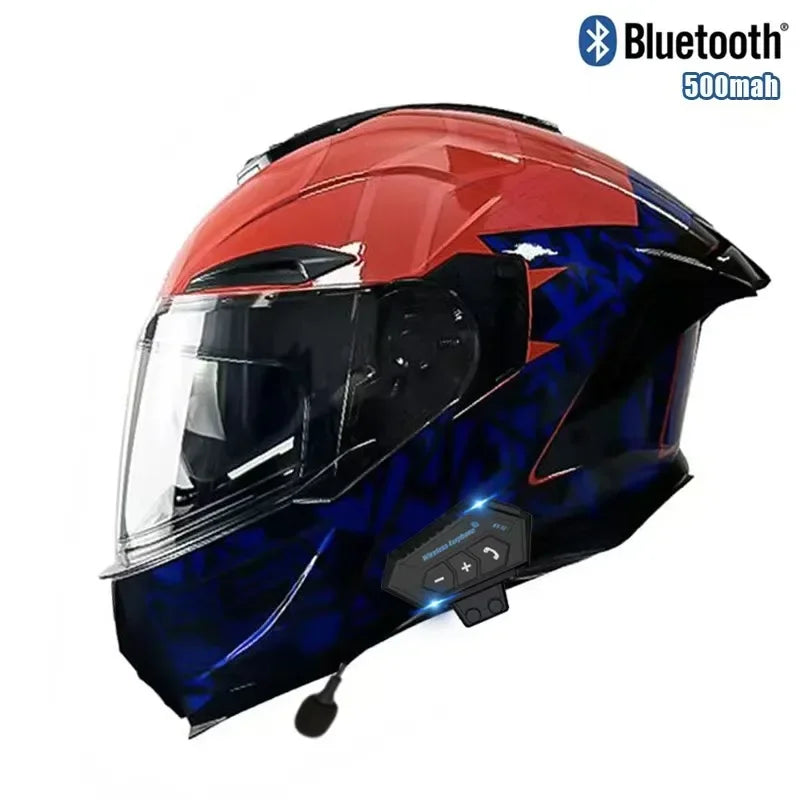Flip up Motorcycle Helmet With Bluetooth.
