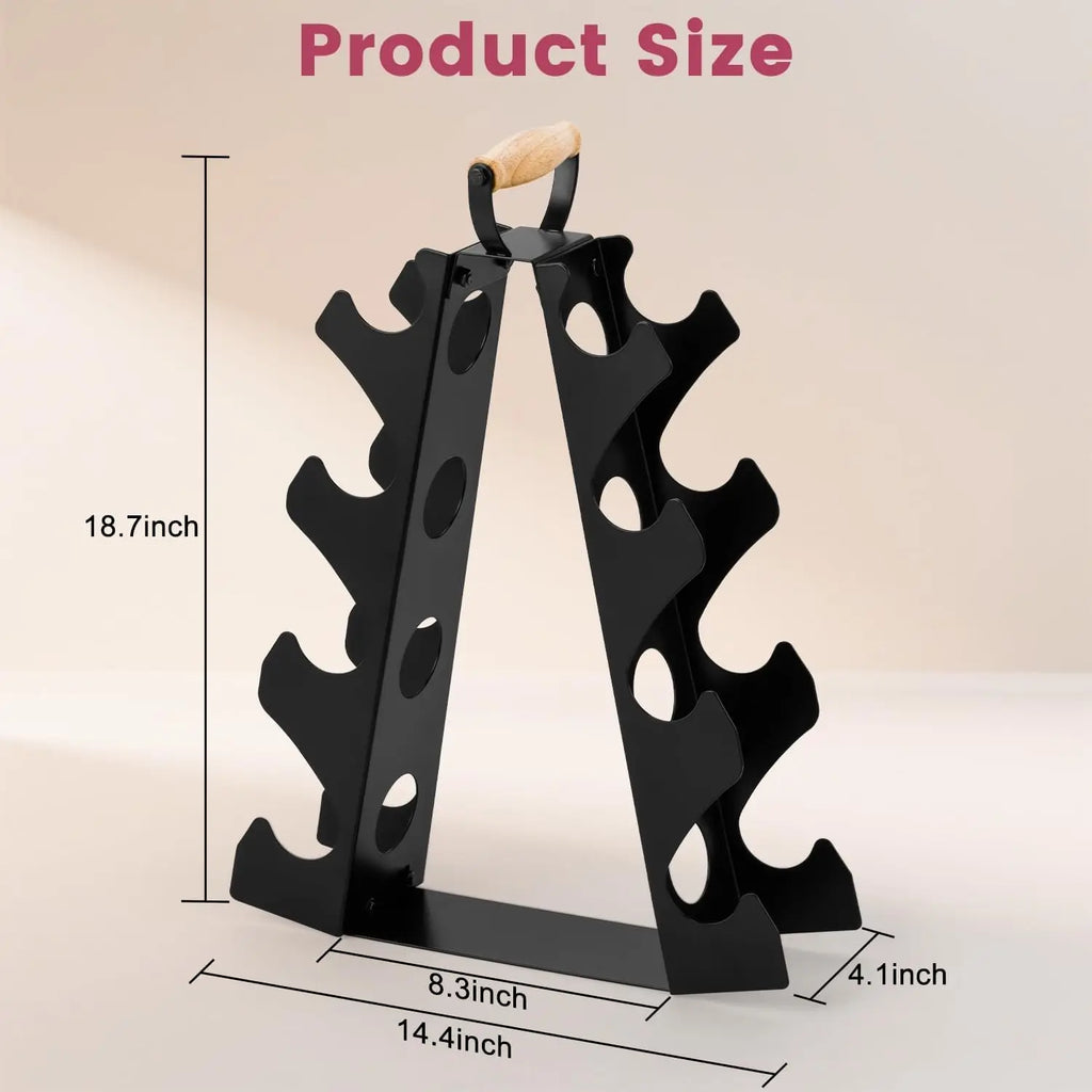 Compact A-Frame Dumbbell Rack Stand.