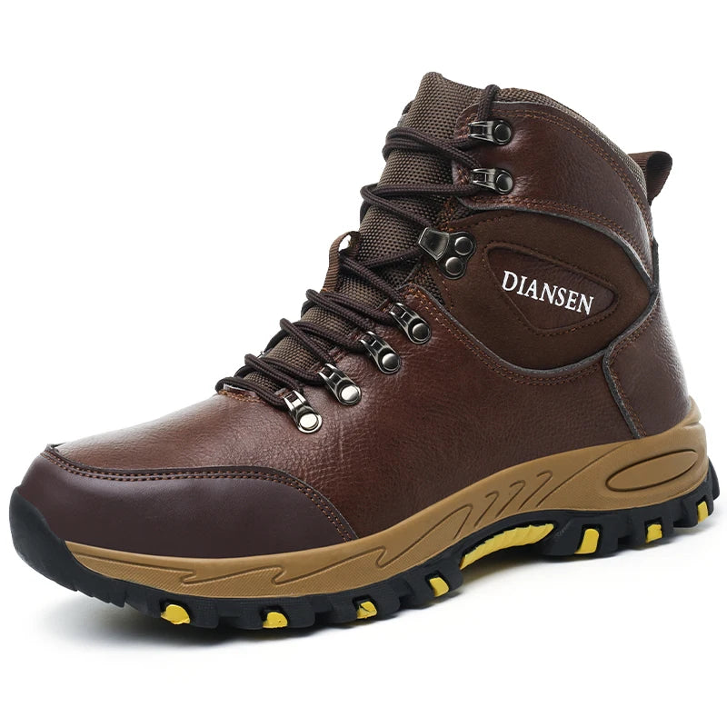 Rotating Button Safety Shoes Men Work Sneakers