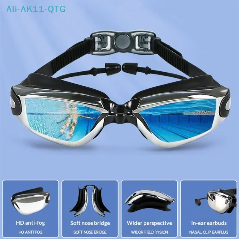 NEW High-definition Anti-fog Swimming Goggles Small Frame.
