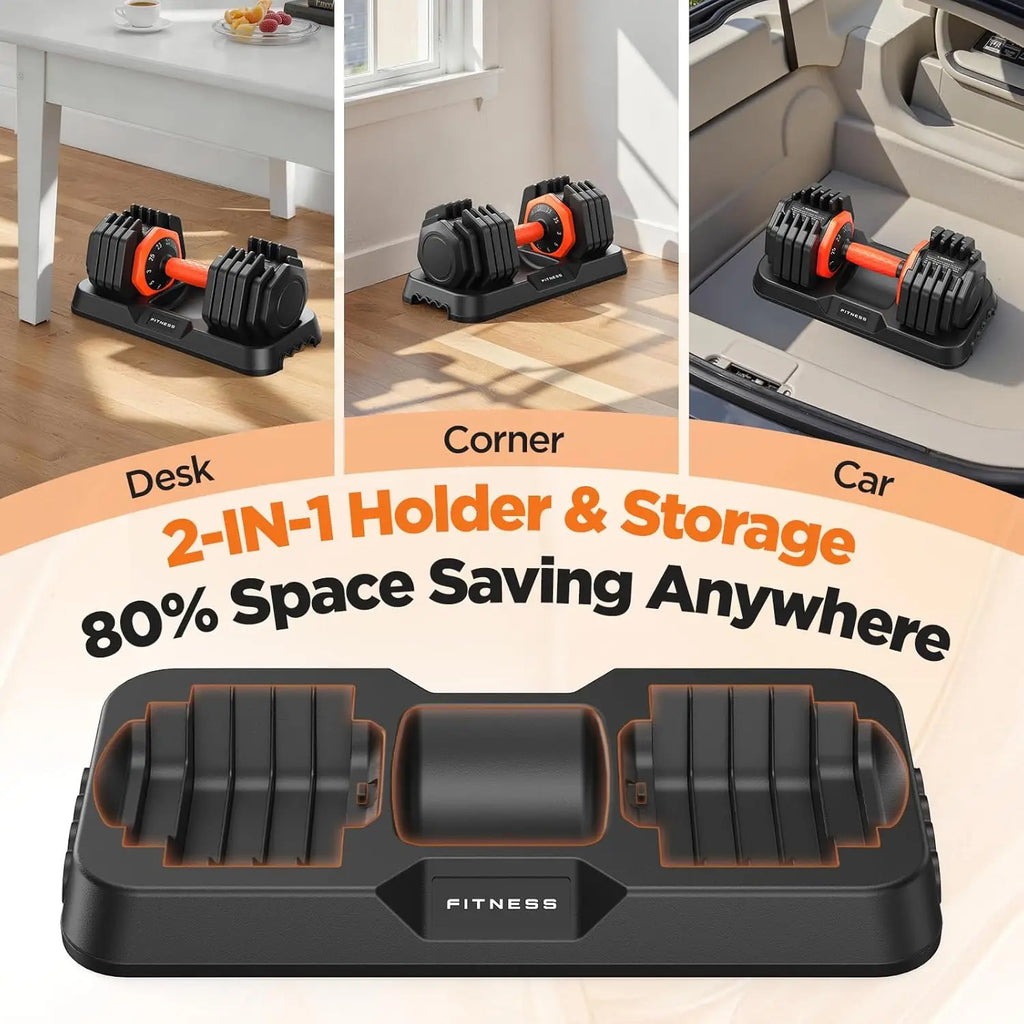 2026 Updated Adjustable Dumbbell Set of 2,50lb Weights.