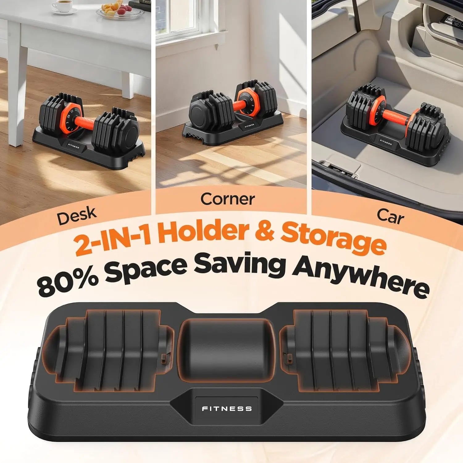 2026 Updated Adjustable Dumbbell Set of 2,50lb Weights.