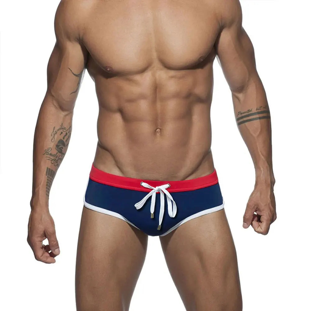 Men's Swim Briefs Sexy Swimming Triangle Short Summer Water Sport Beach Pants.