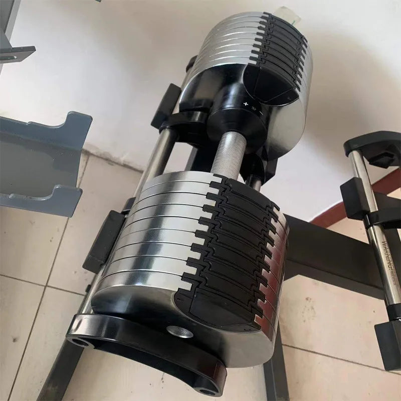 Chrome Adjustable Dumbbell.