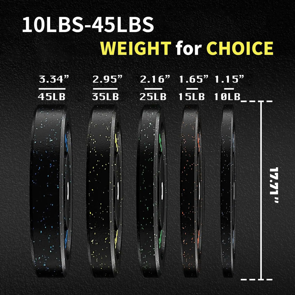 45 Lb Bumper Plates 1 PCS,2 inch Rubber Weight Plate.