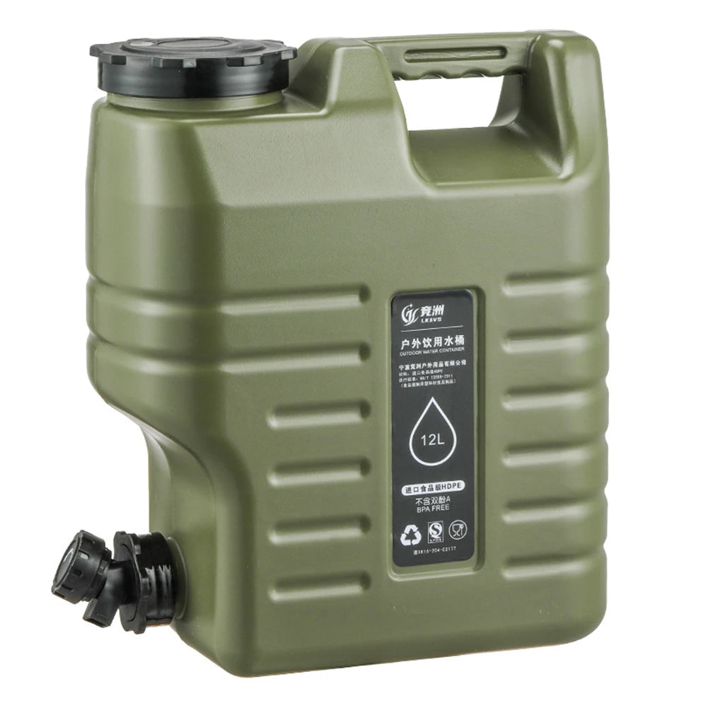 3.2 Gallon/12L Camping Water Container Portable BPA Free