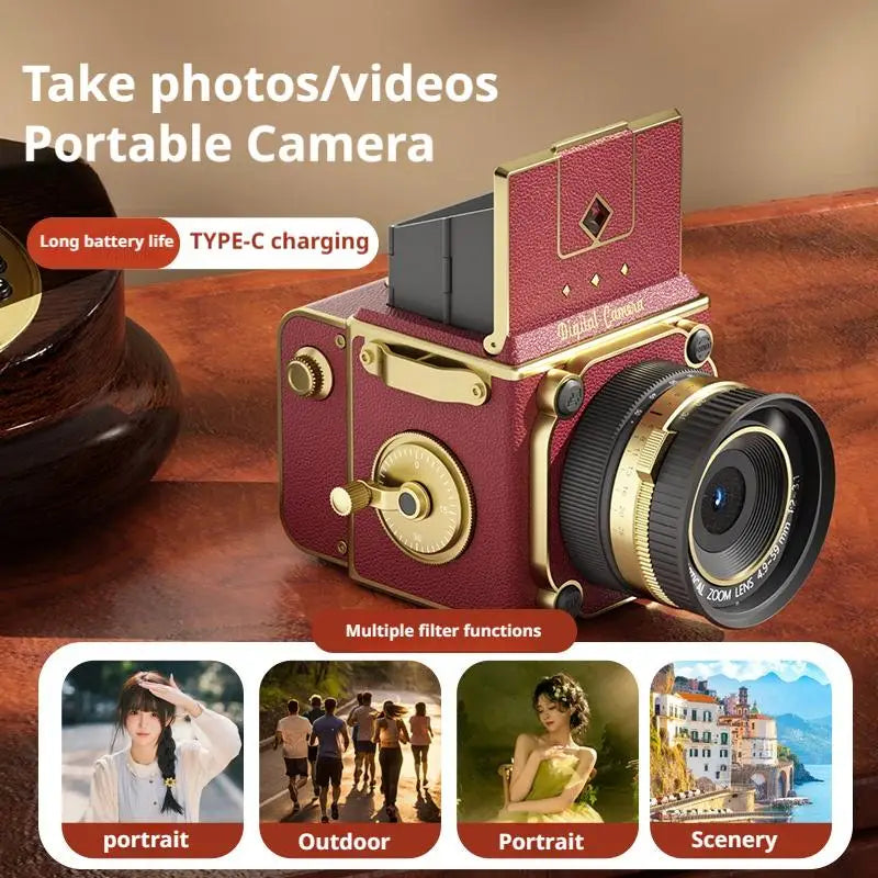Retro CCD Digital Camera Portable Mini Camera.