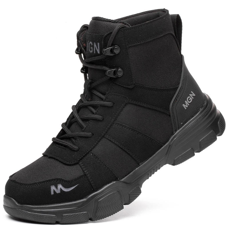 Work Boots Indestructible Safety Shoes Men Steel Toe