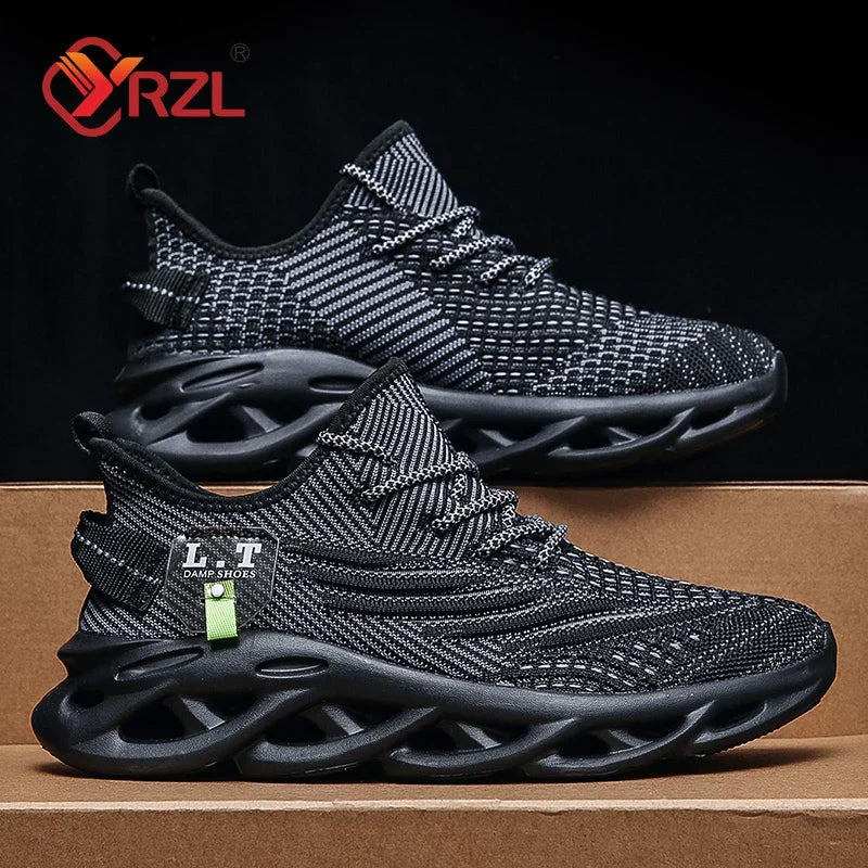 Men Sports Running Black Jogging Shoes Casual Sneakers Outdoor