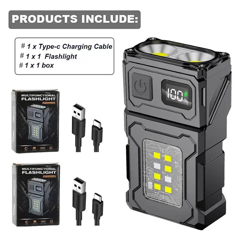 2/1Pcs Portable Flashlight.