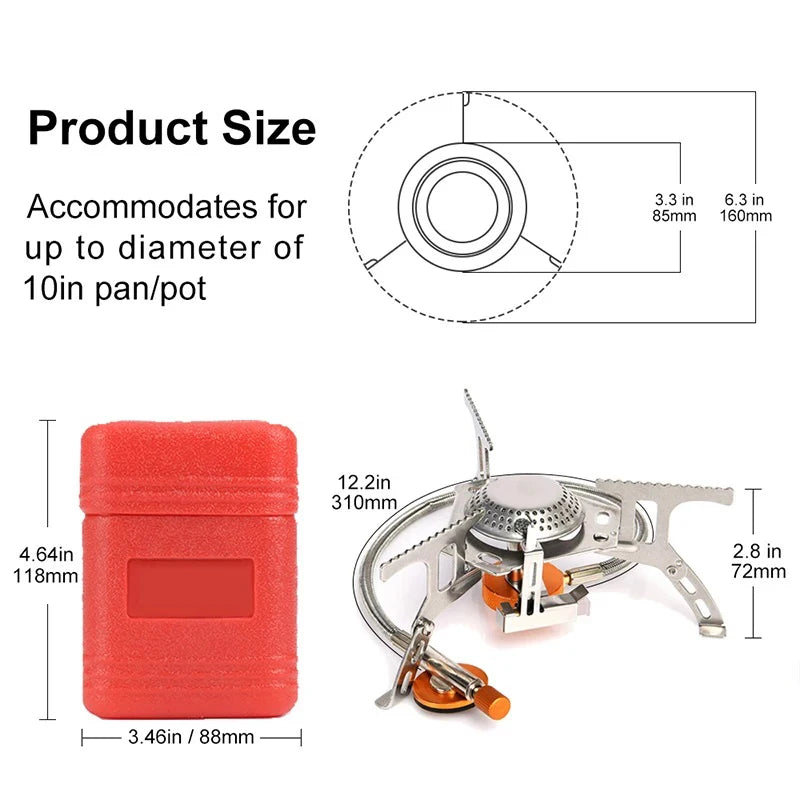 Camping Gas Stove Portable Folding Outdoor.