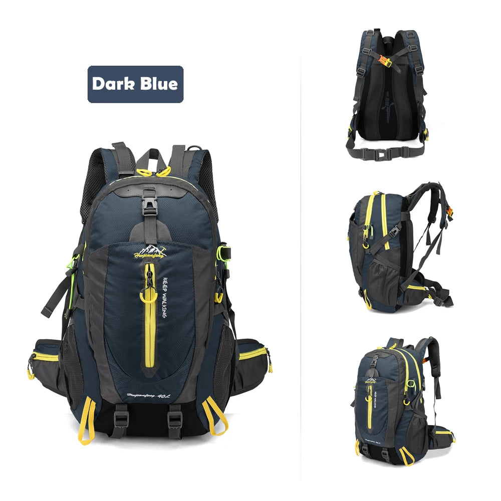 40L Water Resistant Travel Backpack.