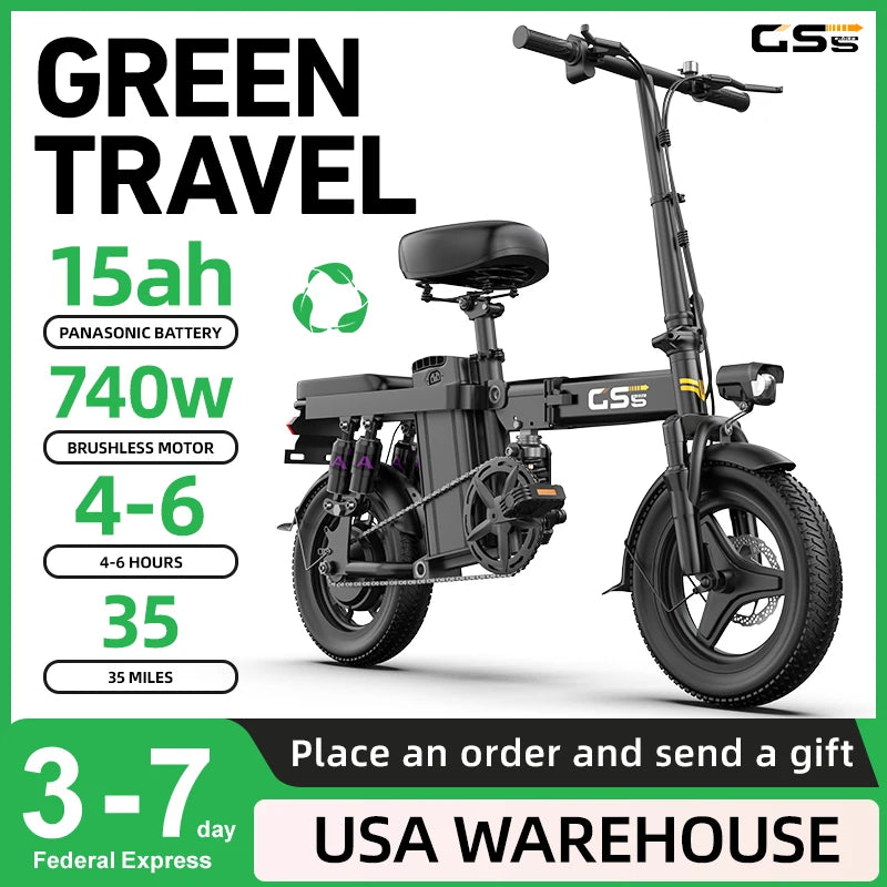 UPlee GS5 48V 15AH Battery EBike.