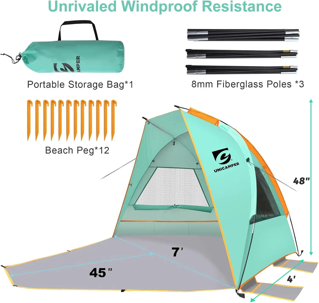 Beach Tent 3 Person Sun Shelter.