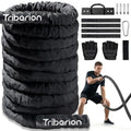 Battle Rope for Home Gym Workout - Heavy Weighted Training Eercise.