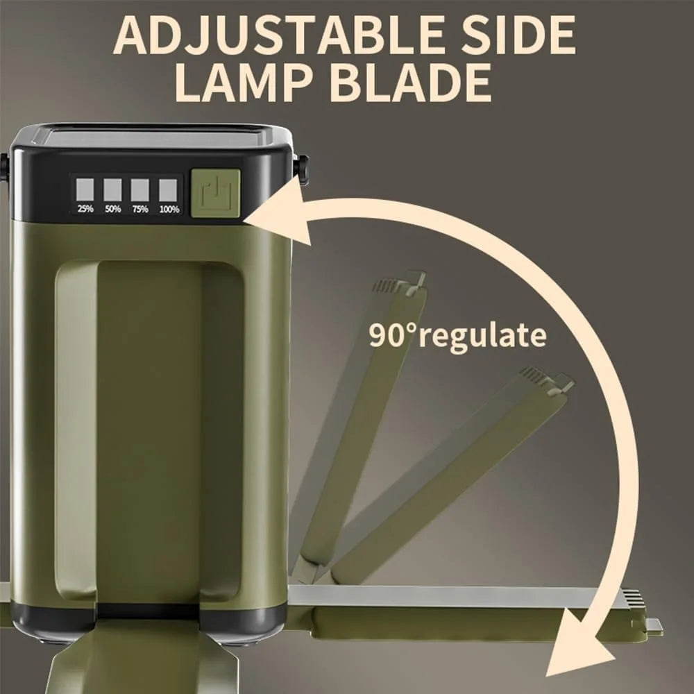 Multifunctional 4-Leaf Foldable Camping Lantern Solar.
