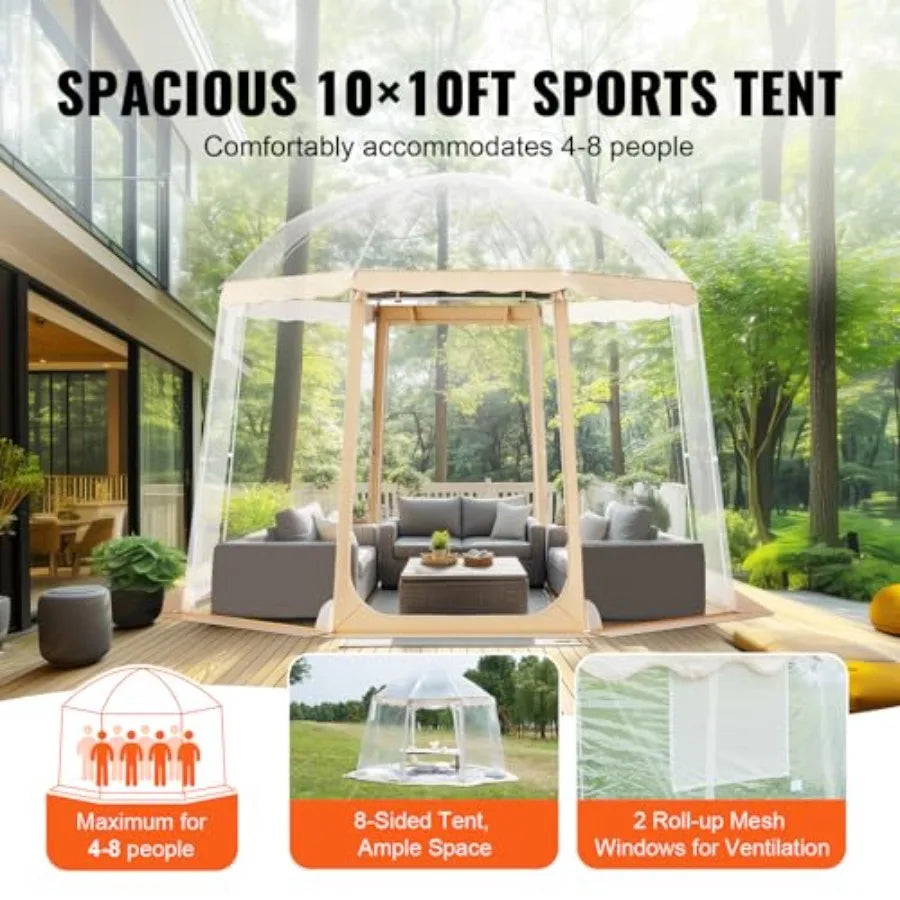 Upgraded Pop Up Bubble Tent for 48 People.