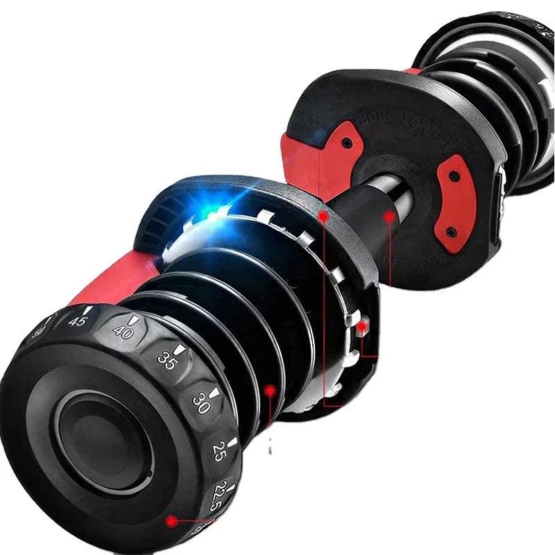 Custom Home Gym Pesas Digital Adjustable Dumbbells.
