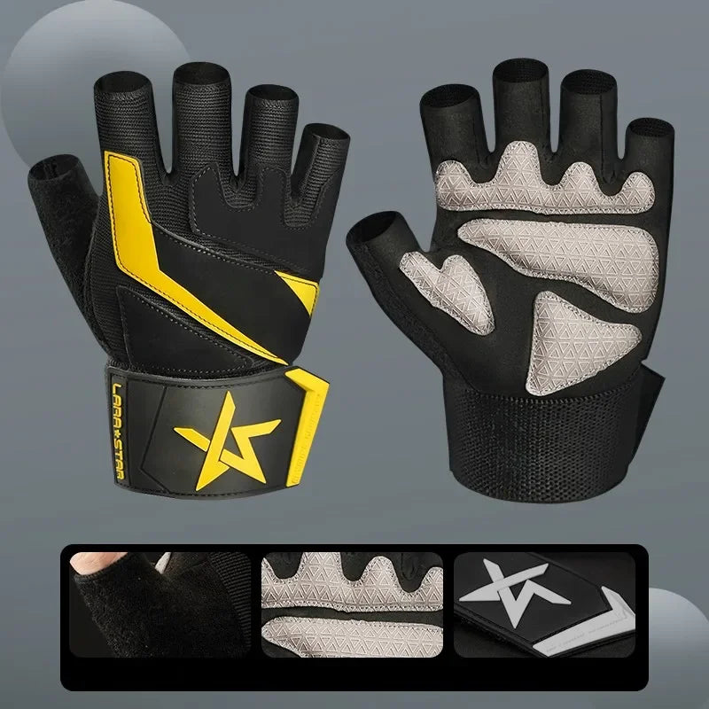 Gym Gloves, Fitness Weightlifting Gloves and Body Building.