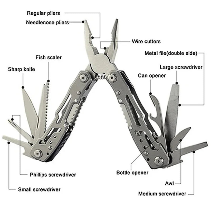 NEW Creative 15 IN 1 Multi Tools Folding Pliers.