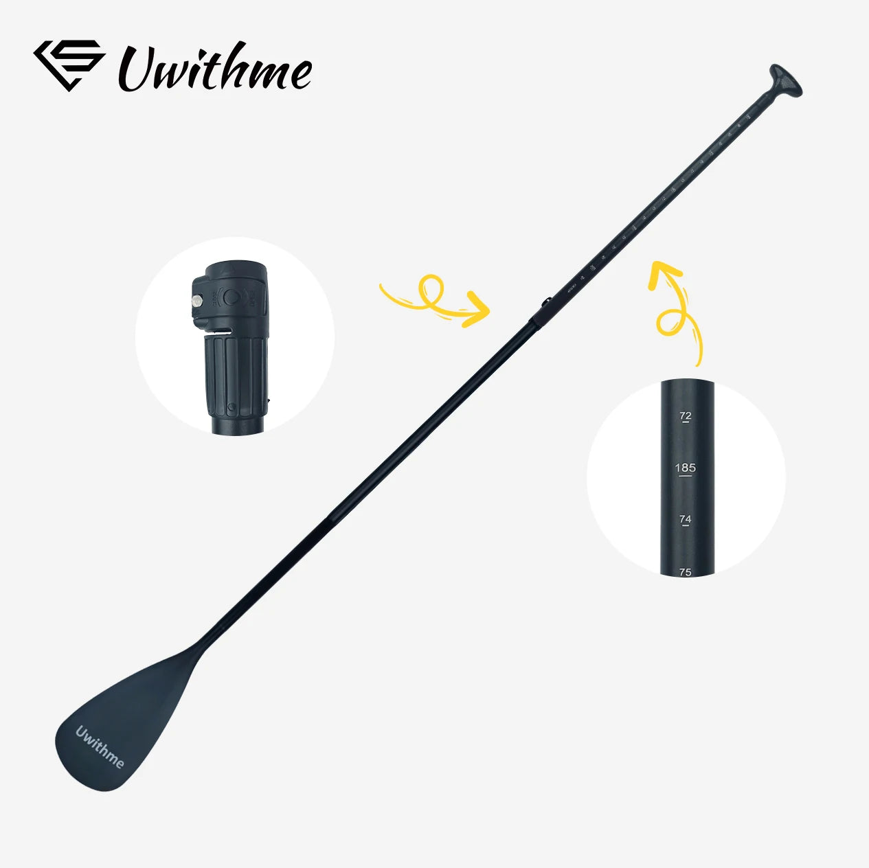 Adjustable Aluminum Alloy Paddle surfboard.