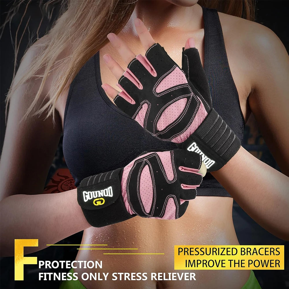 1Pair Workout Gloves for Men and Women.