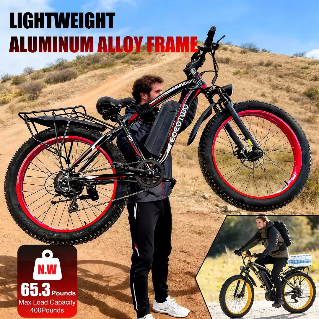 EOEOTWO 1500W Fat Tire Electric Bike for Adults.