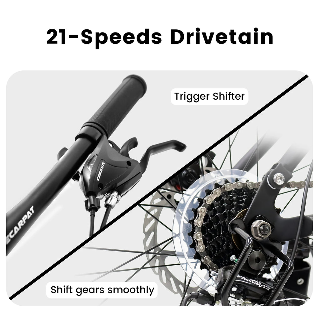 Dual Full Suspension Mountain Bike 24/26/27.5 Inch, Men's and Women.