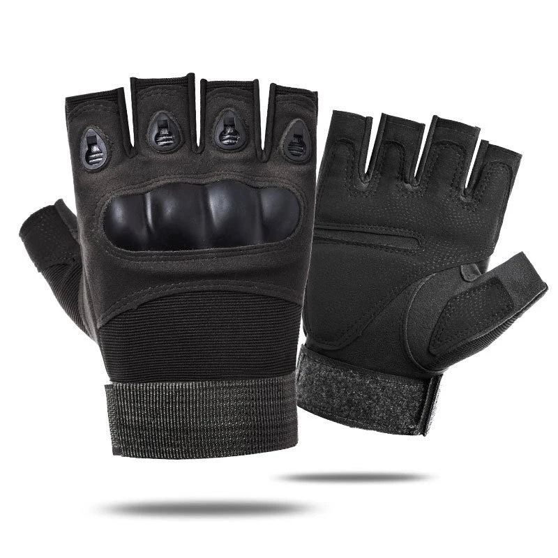 Tactical Hard Knuckle Half finger Gloves Men's