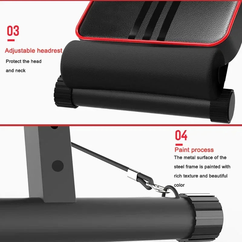 Upgrade Sit-ups Dumbbell Bench Adjustable Weight Bench.