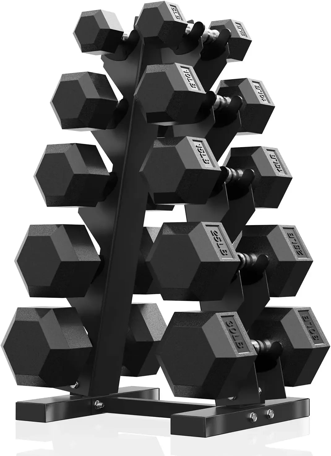 Hex Dumbbell Sets with Rack, 60-550lb.