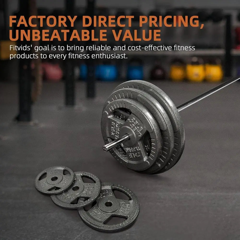 1-Inch Cast Iron Weight Plates.