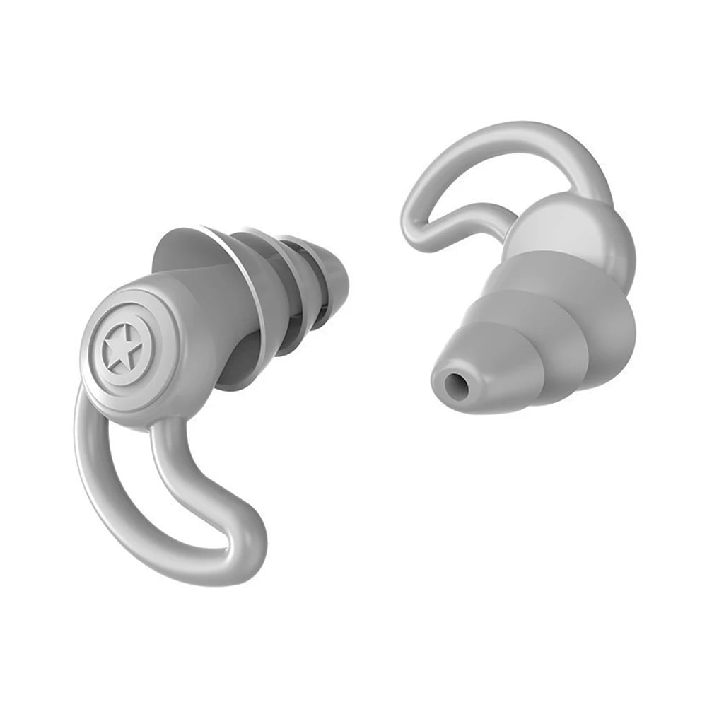 3-Layer Silicone Earplugs for Swimming.
