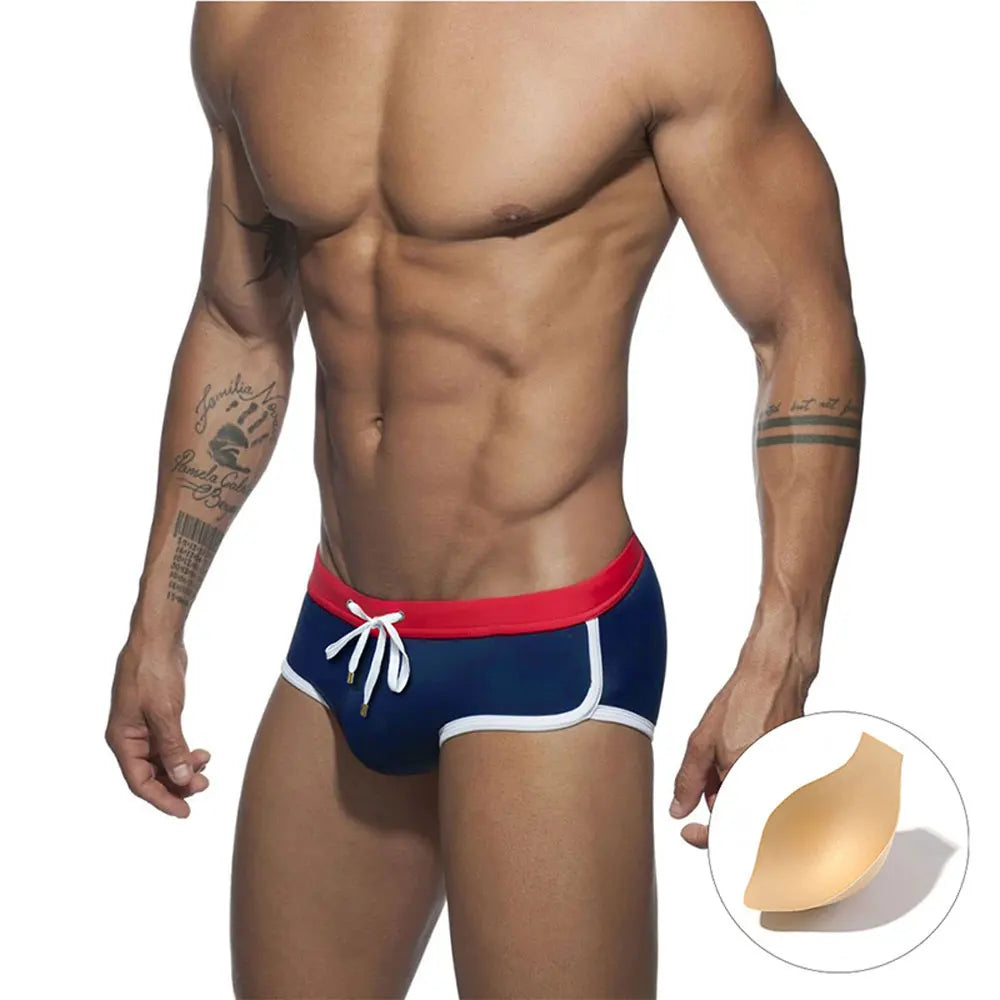 Men's Swim Briefs Sexy Swimming Triangle Short Summer Water Sport Beach Pants.