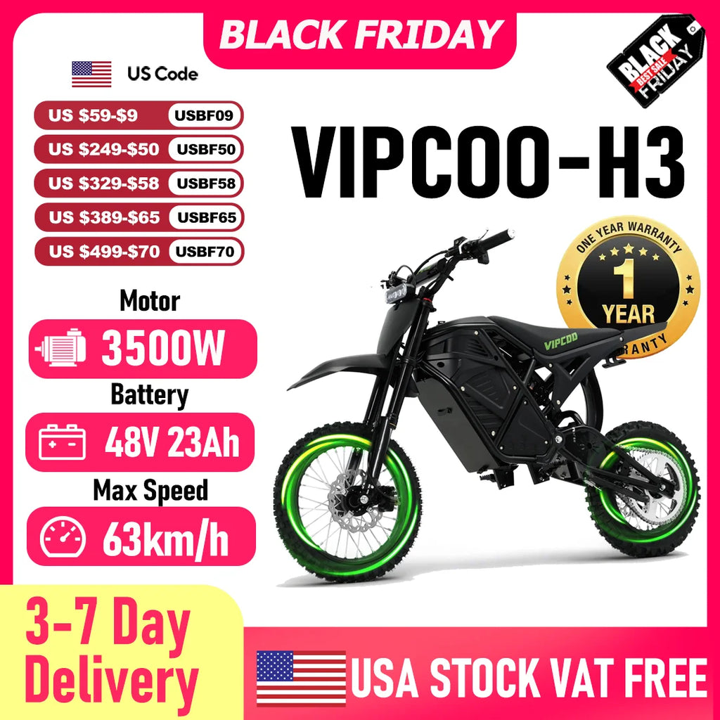 【1 Year Warranty】H3 Electric Motorcycle.