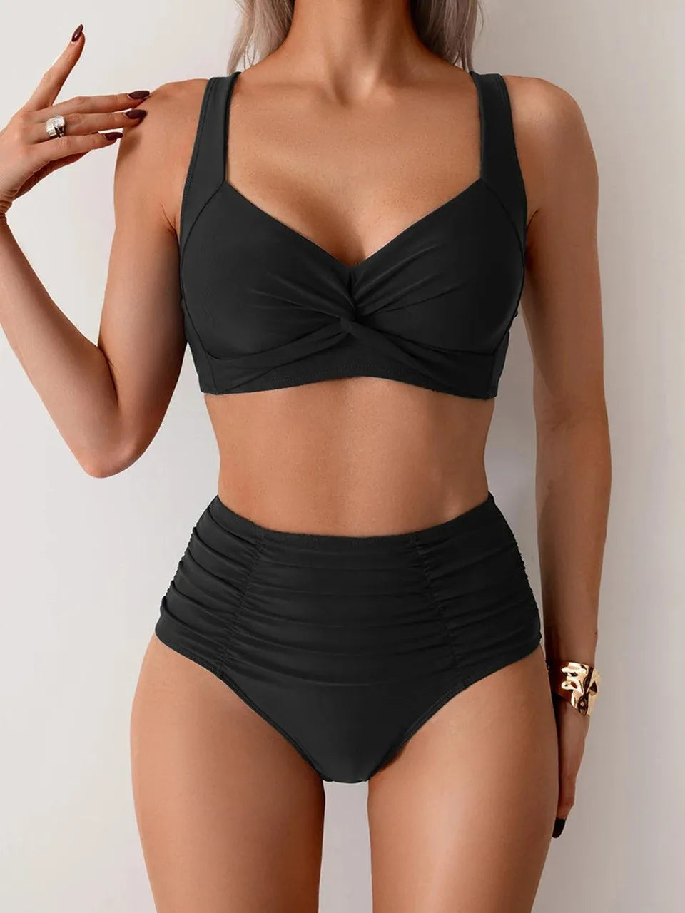 Swimsuit For Women 2025 Women Two Piece Swimsuit Sexy Two-Piece High Waist Bikini Swimsuit.