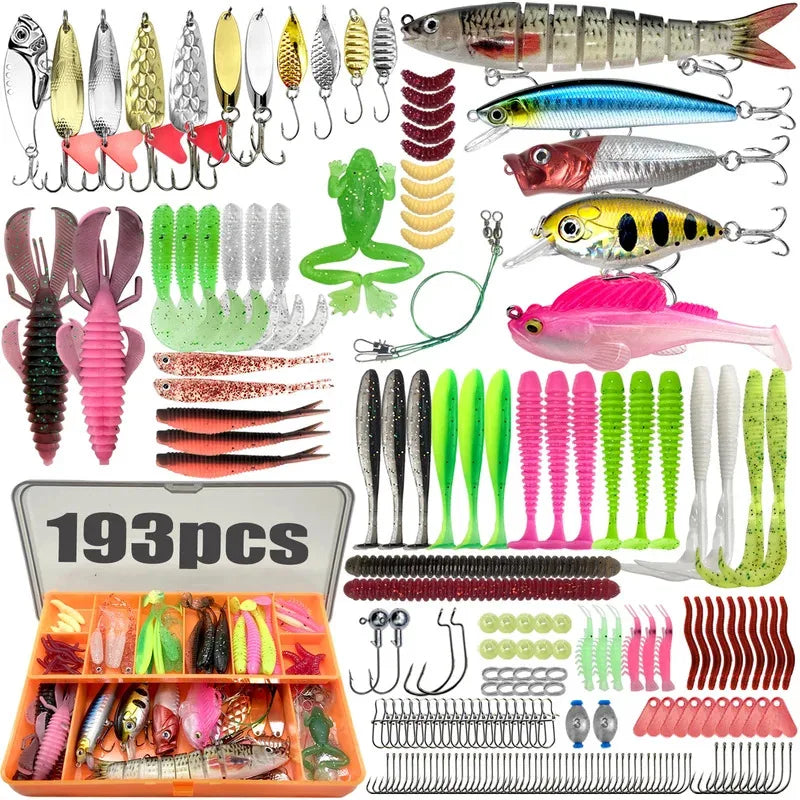 Fishing 83/133/193/239/409pcs Fishing Lure Kit